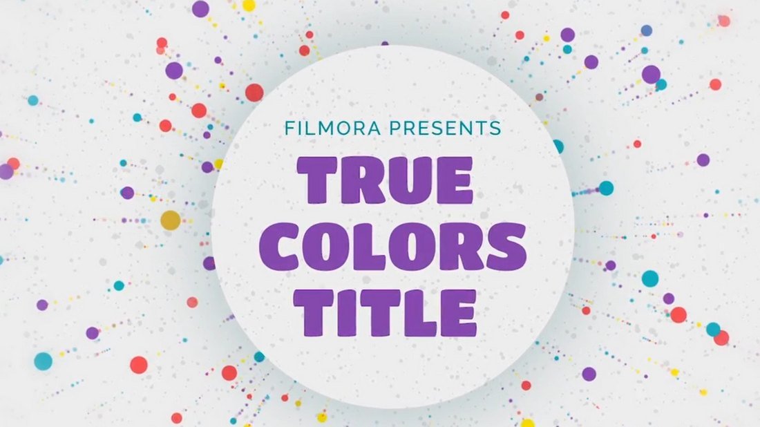 True Colors Pack for Wondershare Filmora