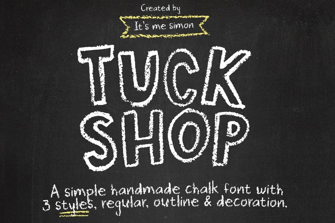 Tuck Shop Handmade Chalk Font
