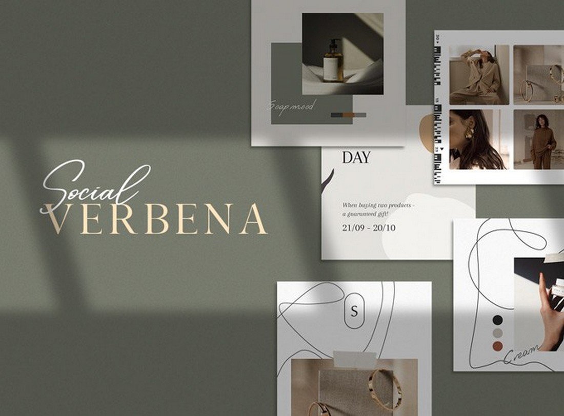 Verbena - Free Instagram Templates Kit