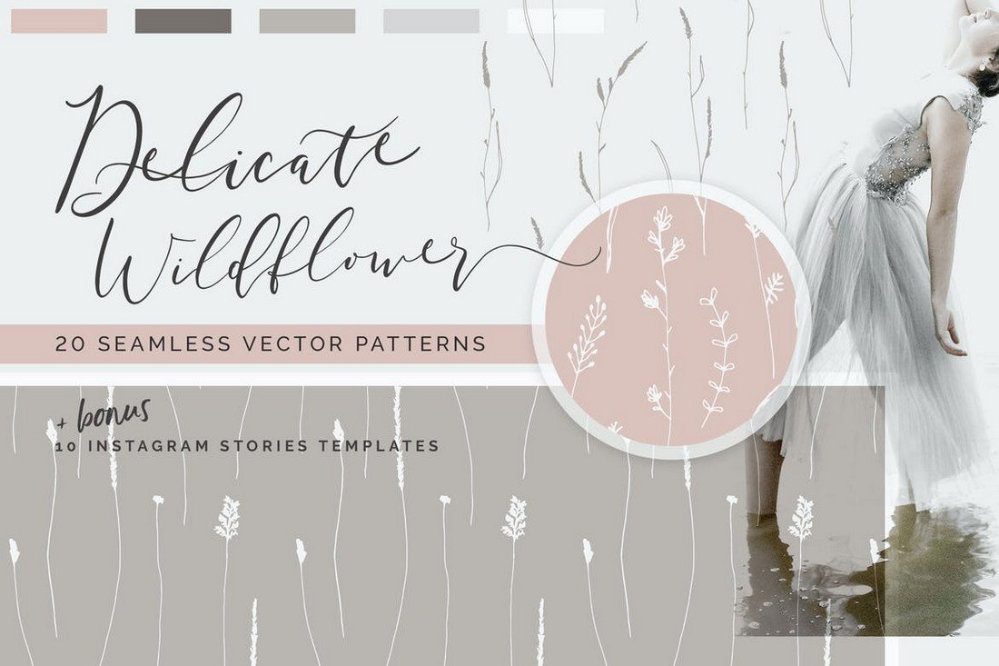 Wildflower - Simple Floral Patterns & Templates