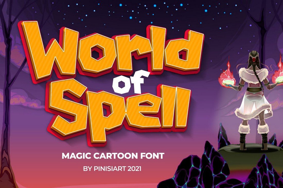 World of Spell - Cartoon Font