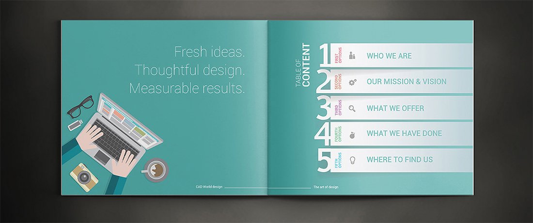 brochure design inspiration