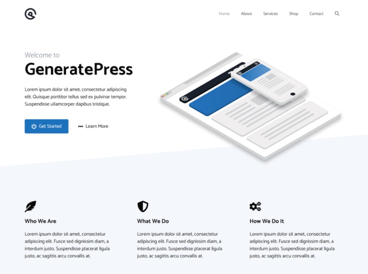 Generatepress - Best Free WordPress Theme.