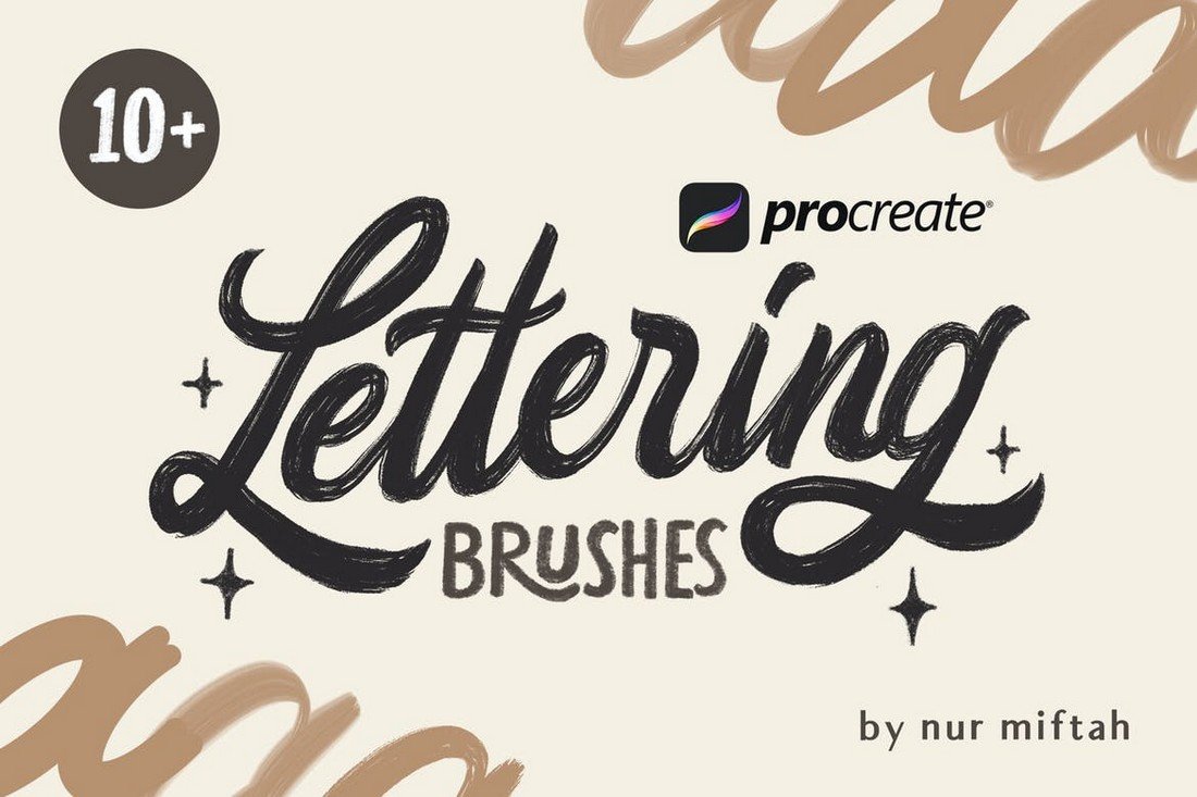 10+ Procreate Lettering Brushes