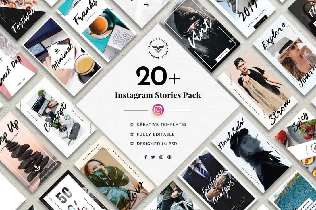 20+ Instagram Stories Templates
