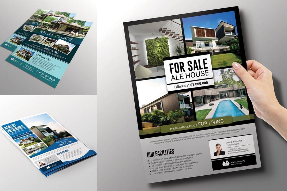 3-In-1 Real Estate Flyer Templates