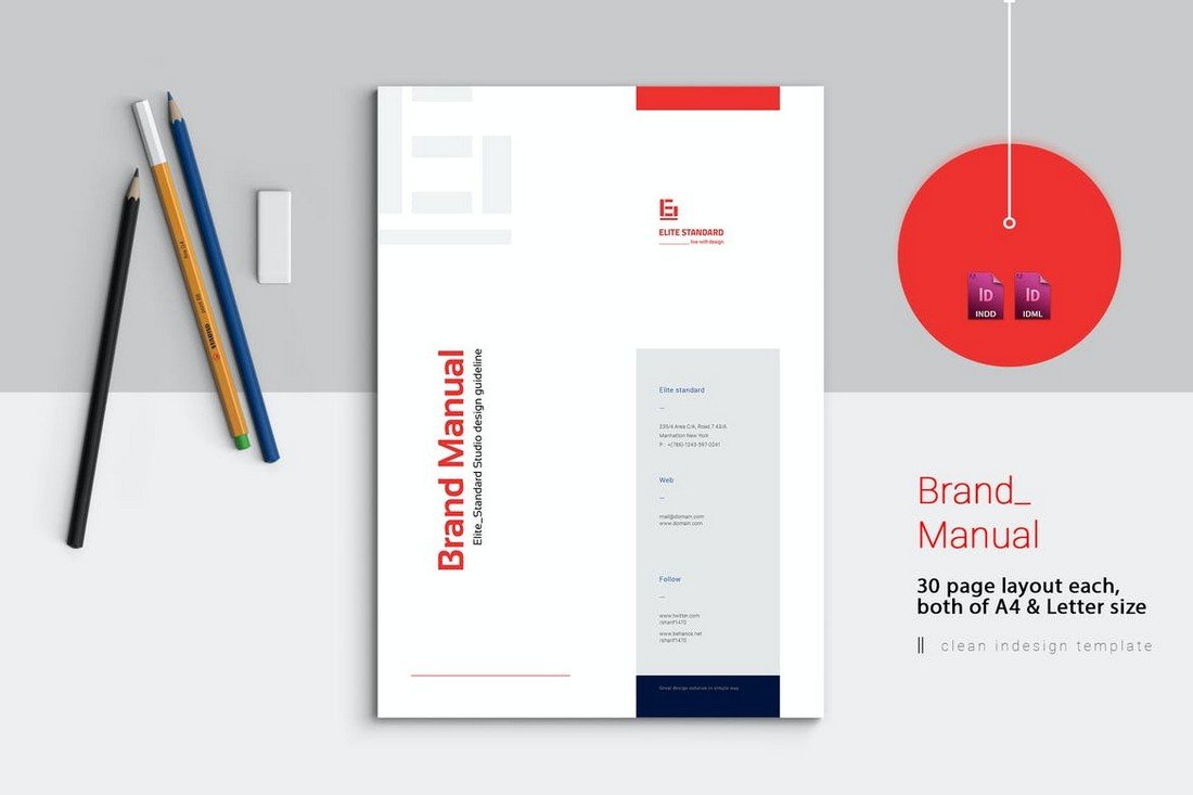 30-Page Brand Manual Template