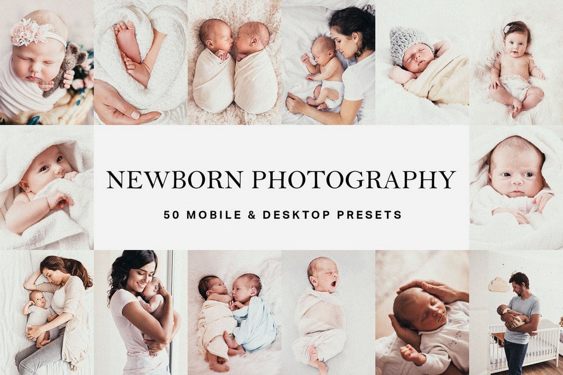 50 Newborn Baby Lightroom Presets