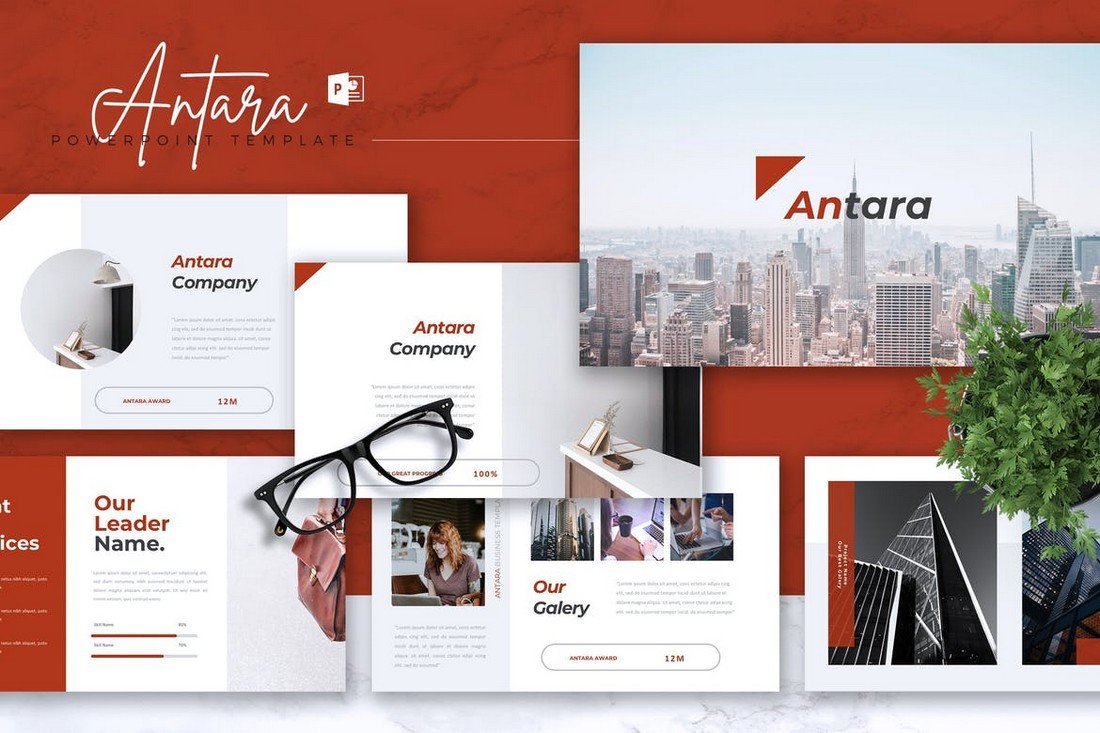 ANTARA - Business Company & Profile PowerPoint Template