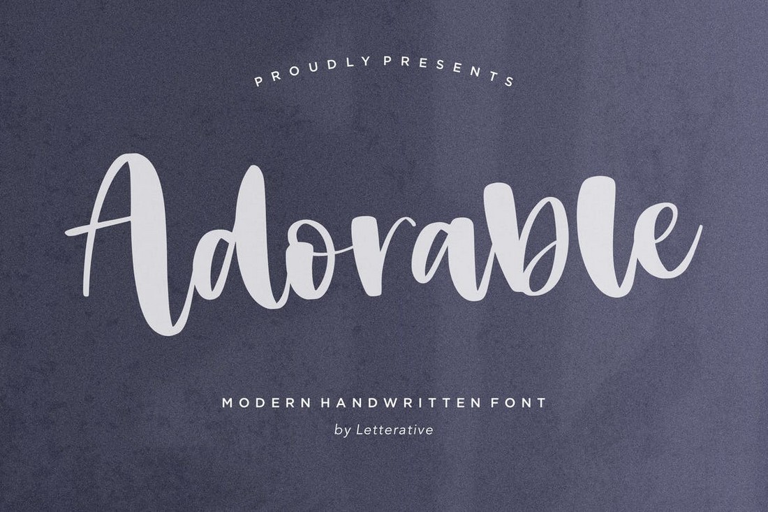 Adorable - Handwritten Script Font