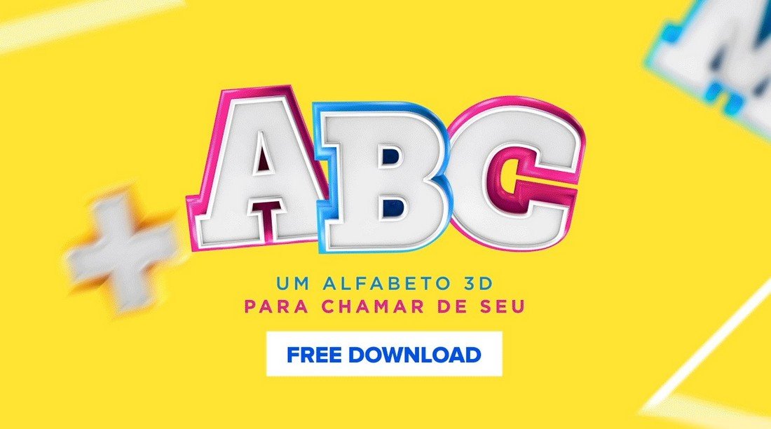 Alfabeto - Free 3D Lettering Font