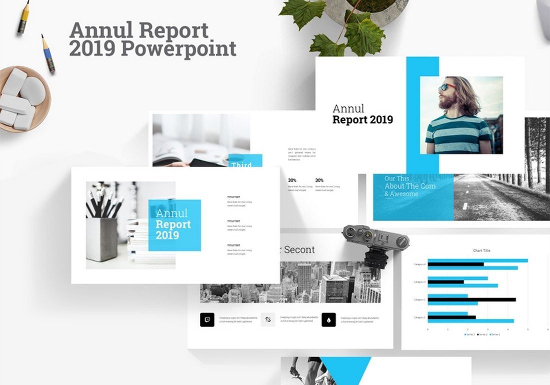 Annul Report - Free Business PowerPoint Template