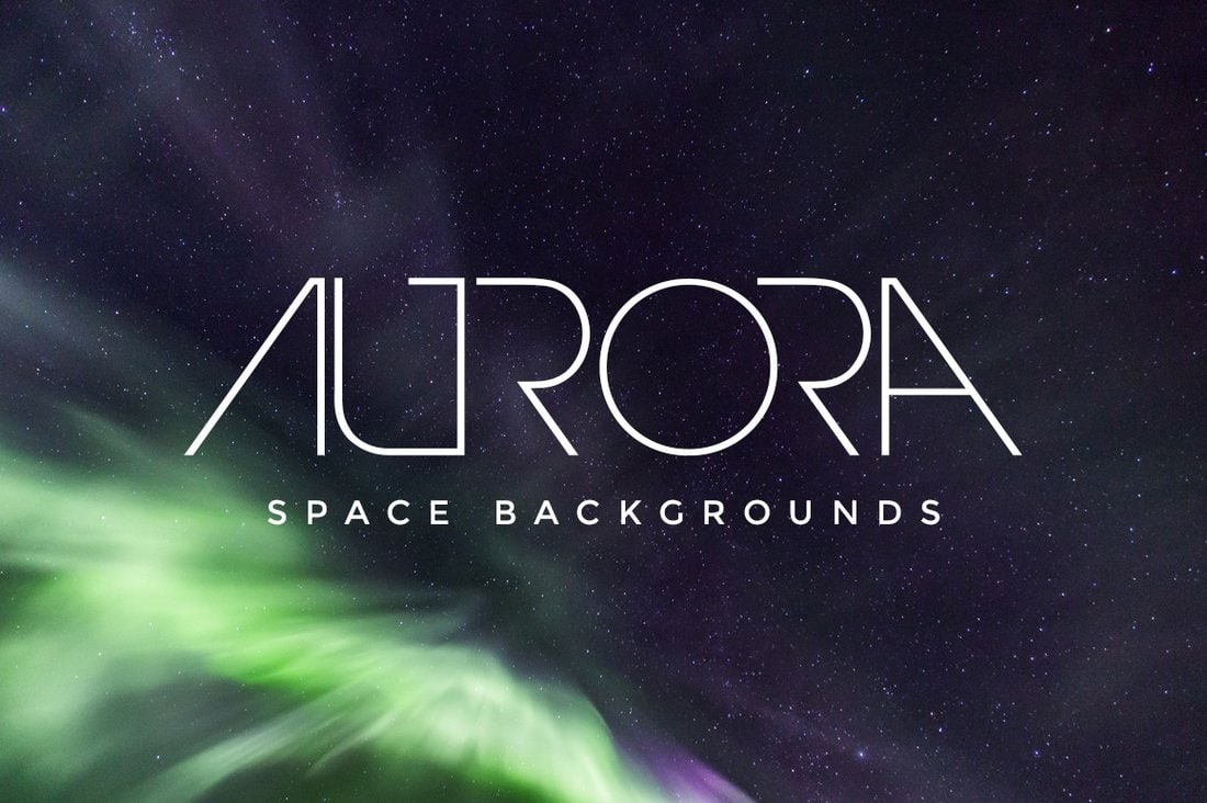 Aurora 20 Free Space Backgrounds