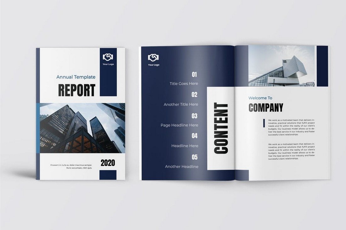 Biru - Business Annual Report Template