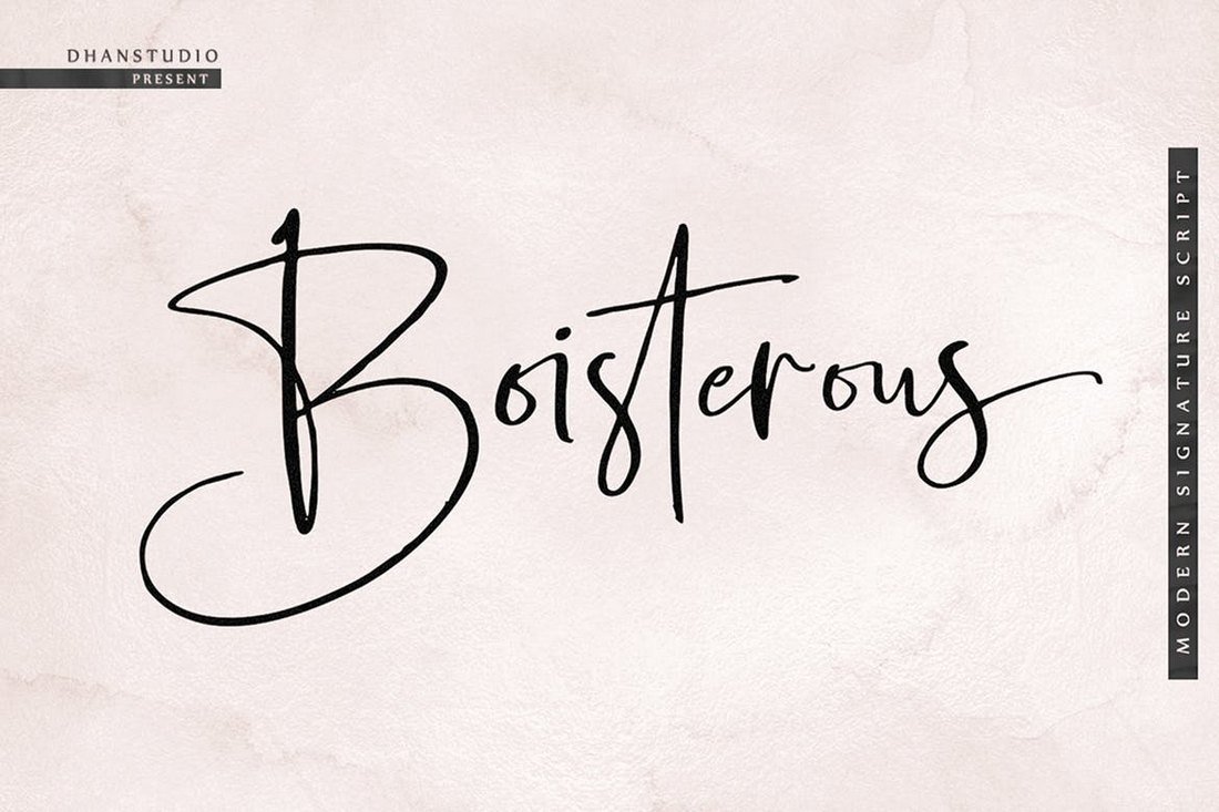 Boisterous Signature