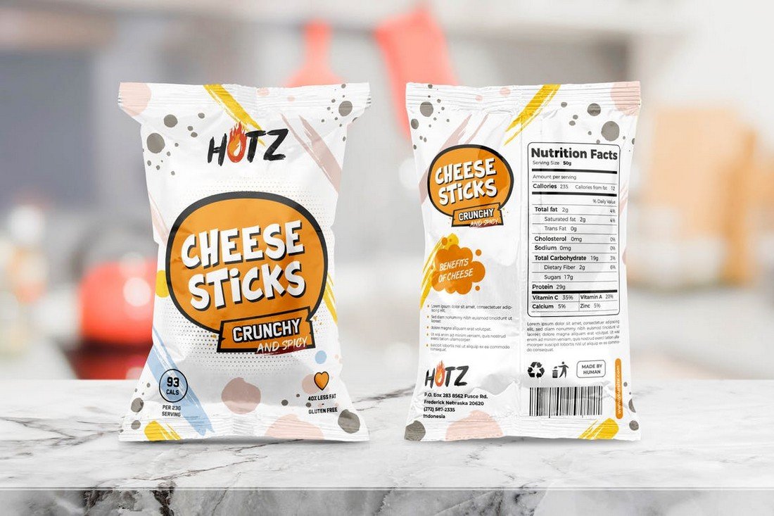 Chips & Snack Packaging Template