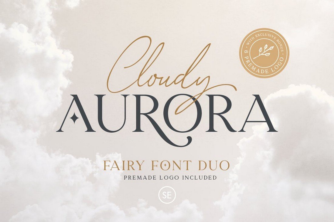 Cloudy Aurora - Modern Font Duo