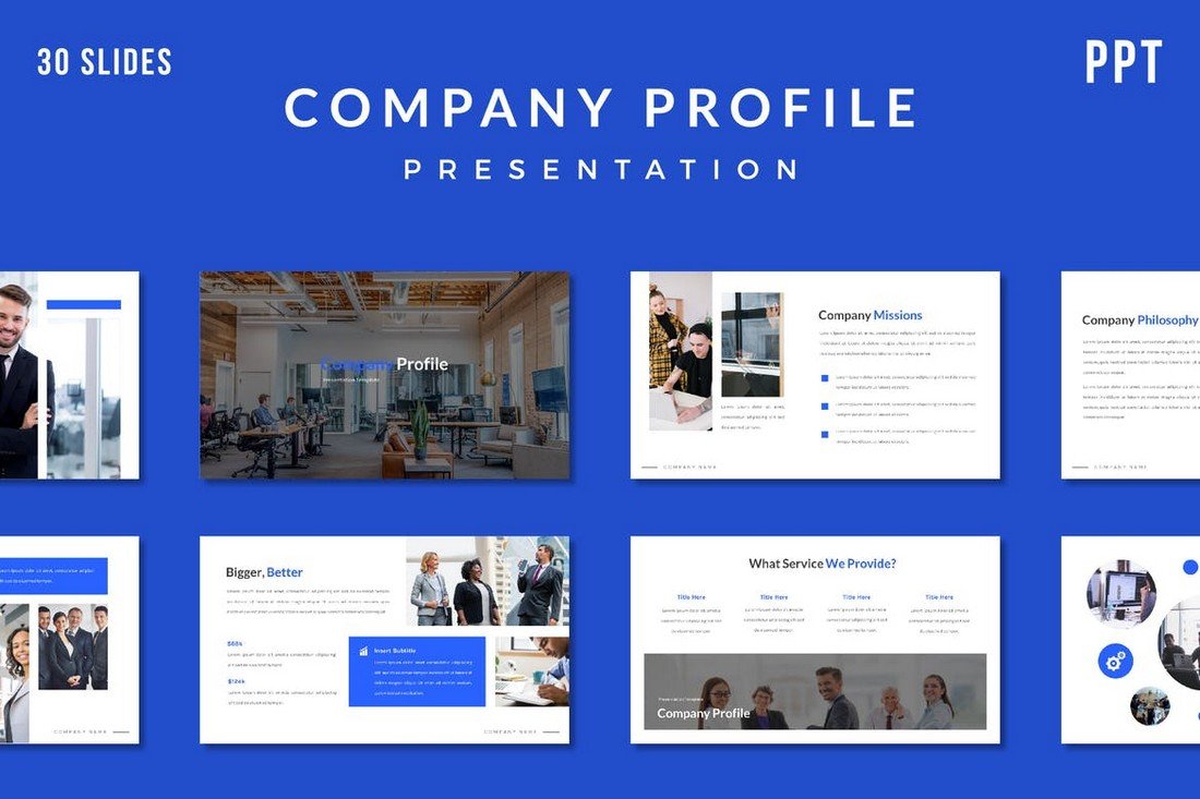 Company Profile PPT Presentation Template