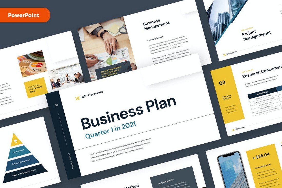 Corporate Business Plan Powerpoint Template