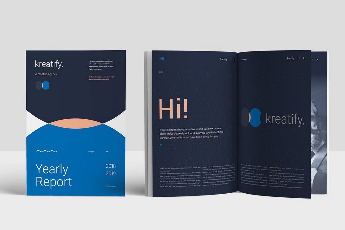Creative Annual Report INDD Template