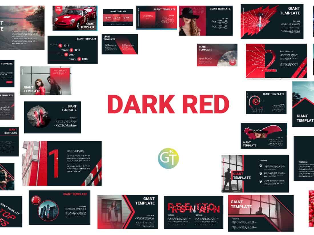 Dark Red - Free Powerpoint Template