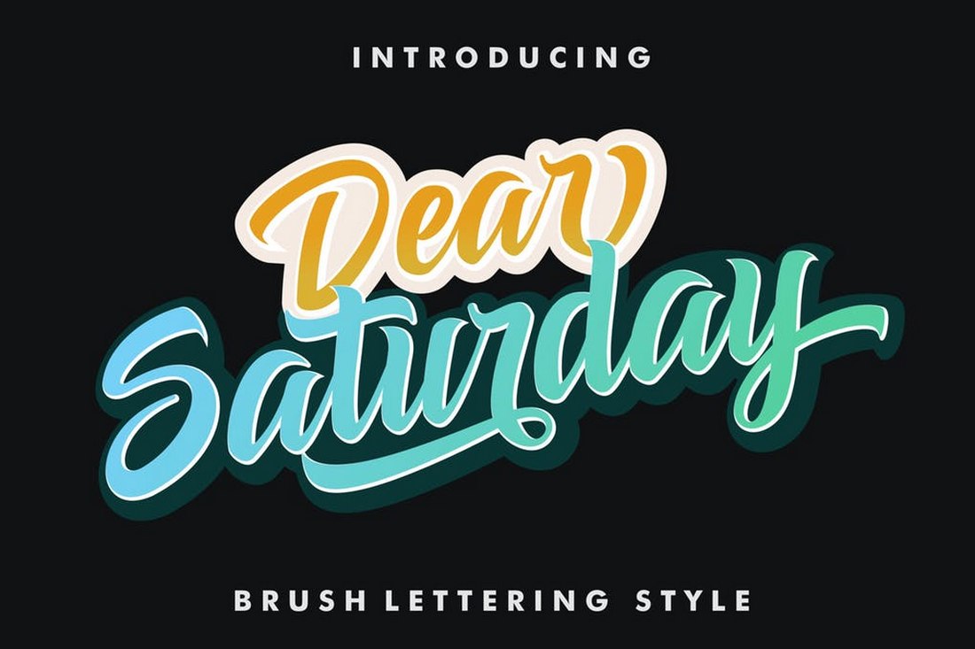 Dear Saturday - Retro Vintage Font
