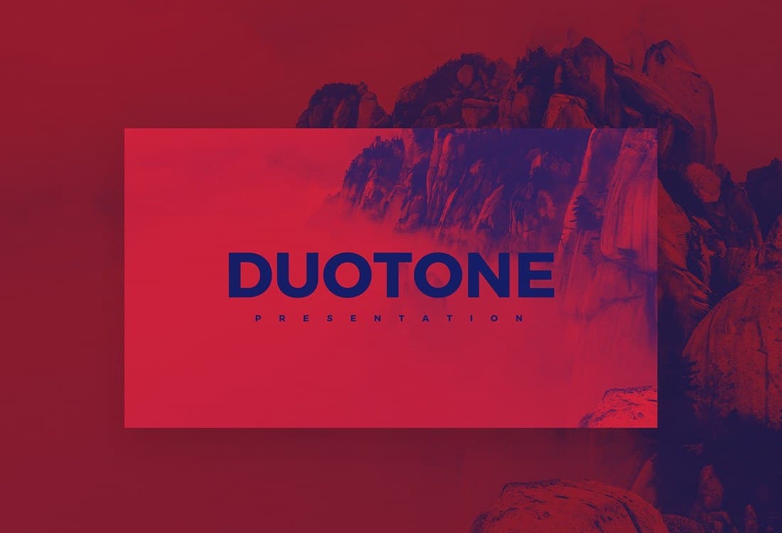 Duotone - Modern Free PowerPoint Template