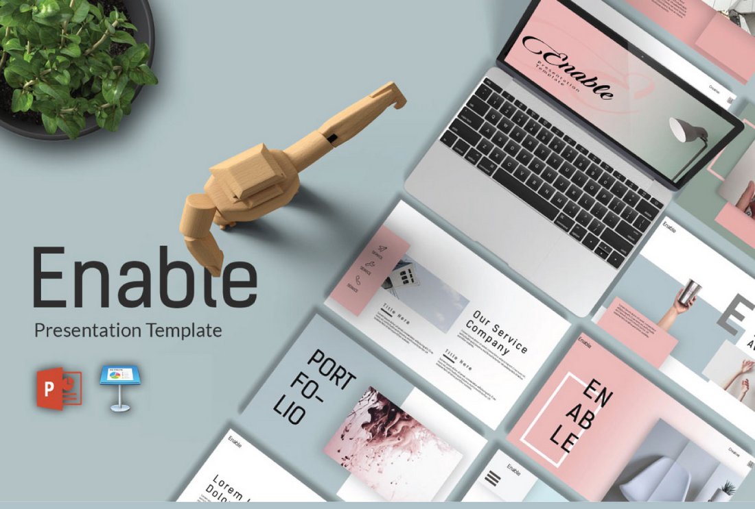 Enable - Free Modern PowerPoint Template