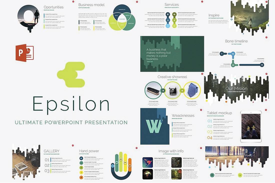 Epsilon - Free Business PowerPoint Template