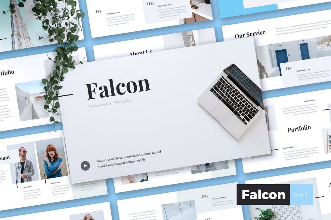FALCON - Company Profile Powerpoint Template