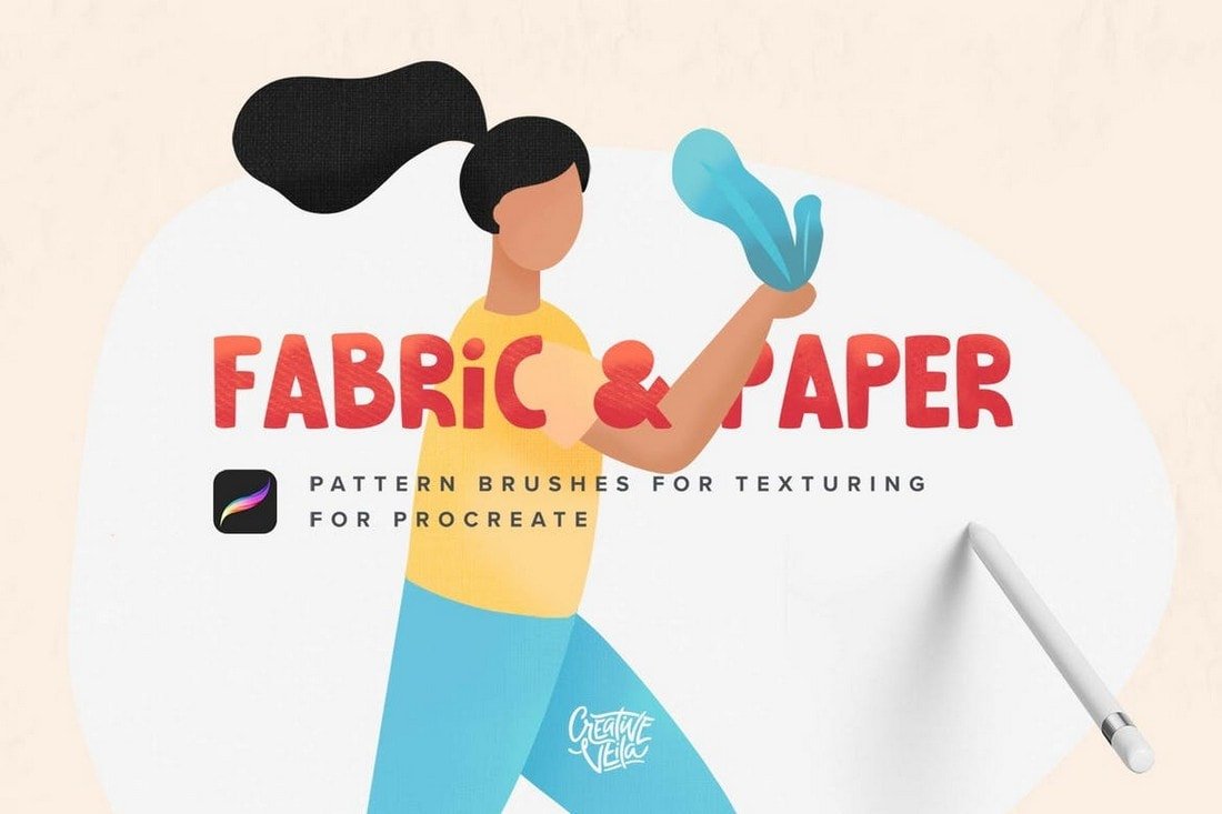 Fabric & Paper - Procreate Texture Brushes