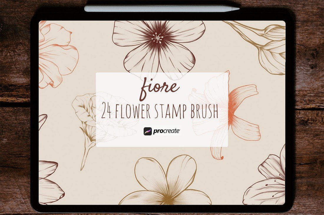 Fiore - Procreate Flower Stamp Brushes