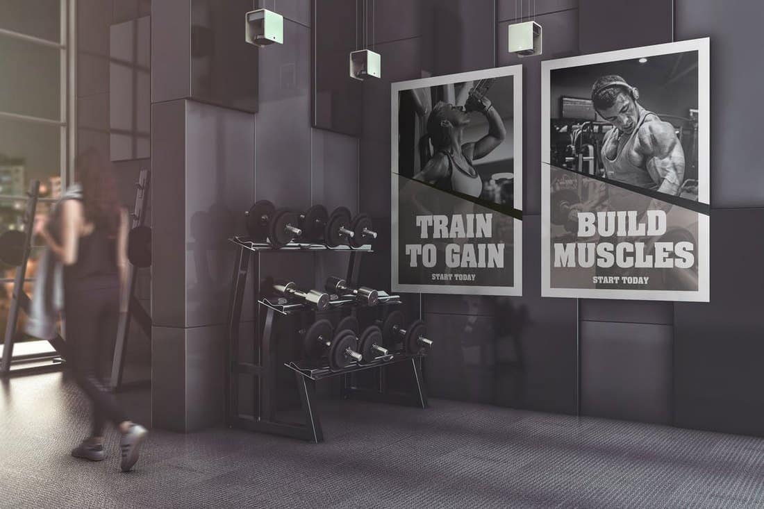 Fitness & Gym Poster Mockup