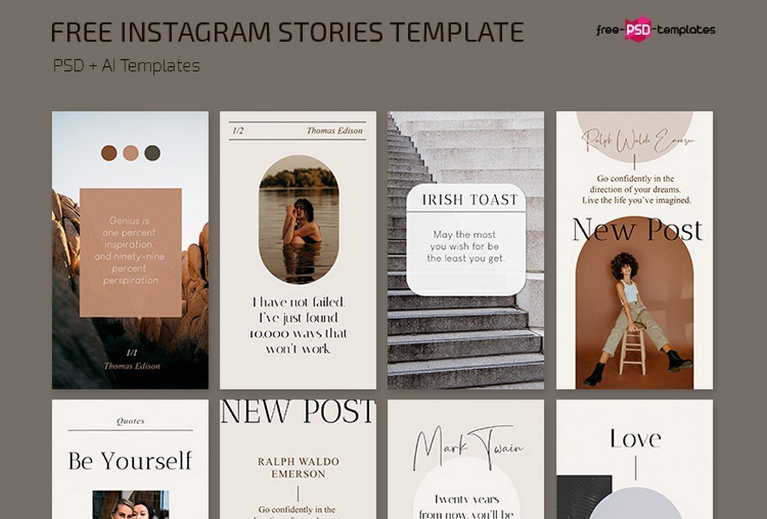 Free Aesthetic Instagram Story Templates