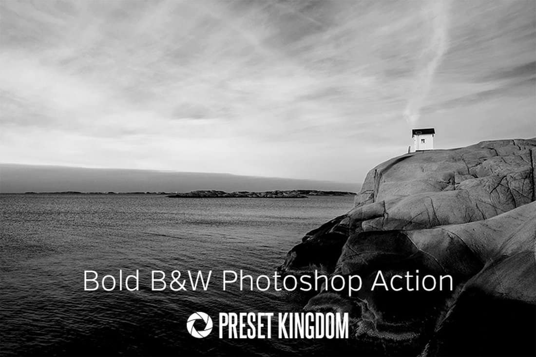 Free Bold Black & White Photoshop Action