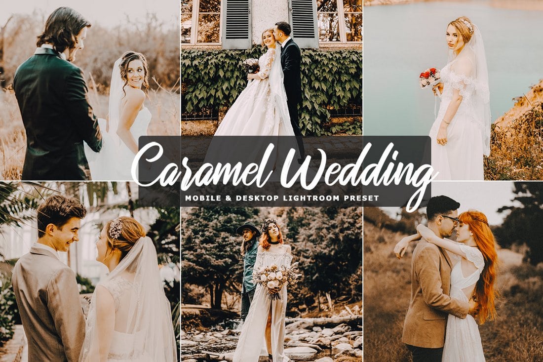 Free Caramel Wedding Mobile & Desktop Lightroom Preset