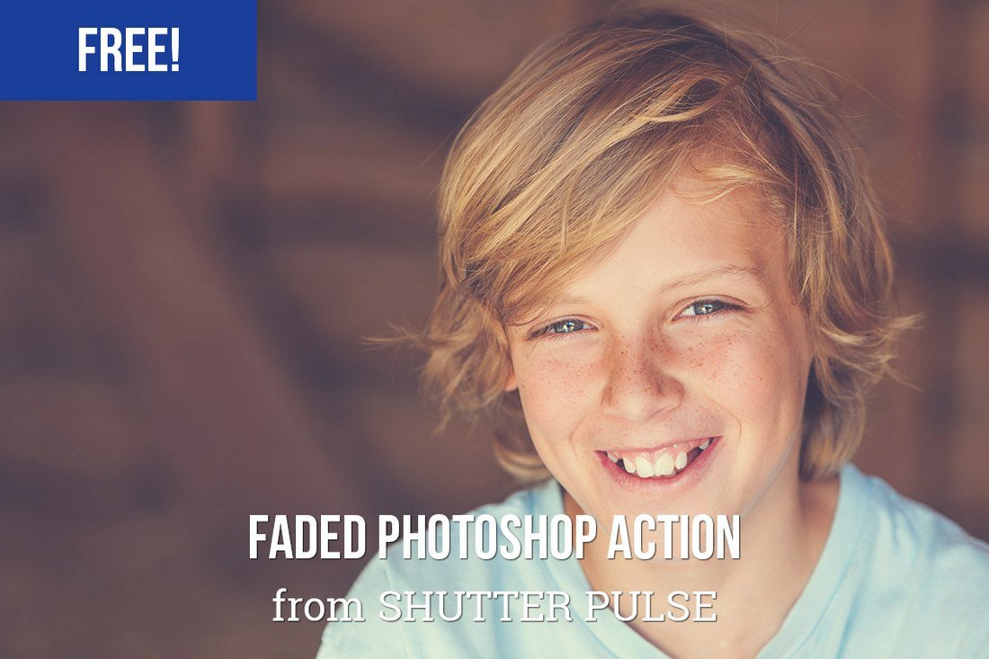 Free Faded Photoshop Action