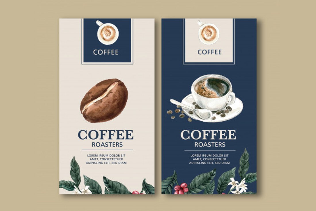 Free Modern Coffee Packaging Template