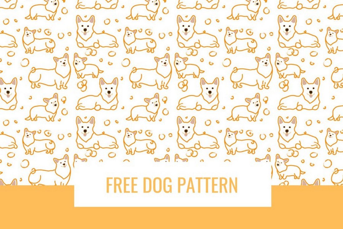 Free Seamless Dog Pattern for Photoshop