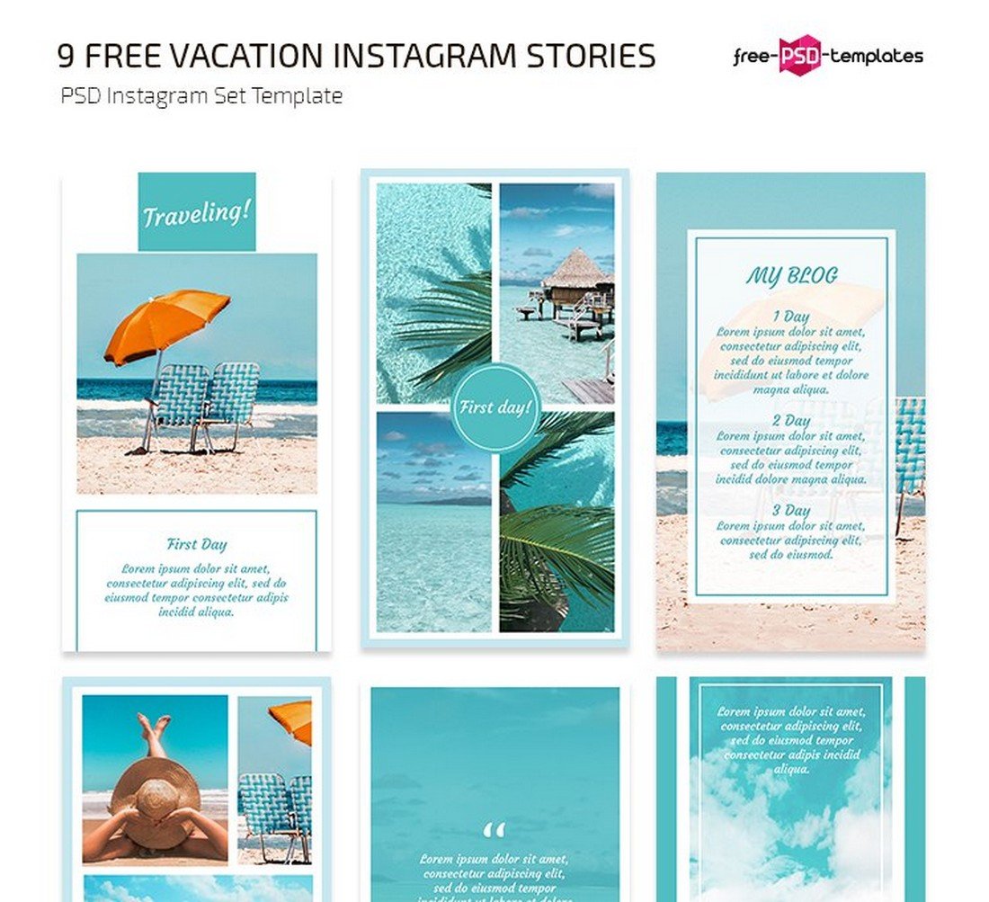 Free Travel & Vacation Instagram Story Templates