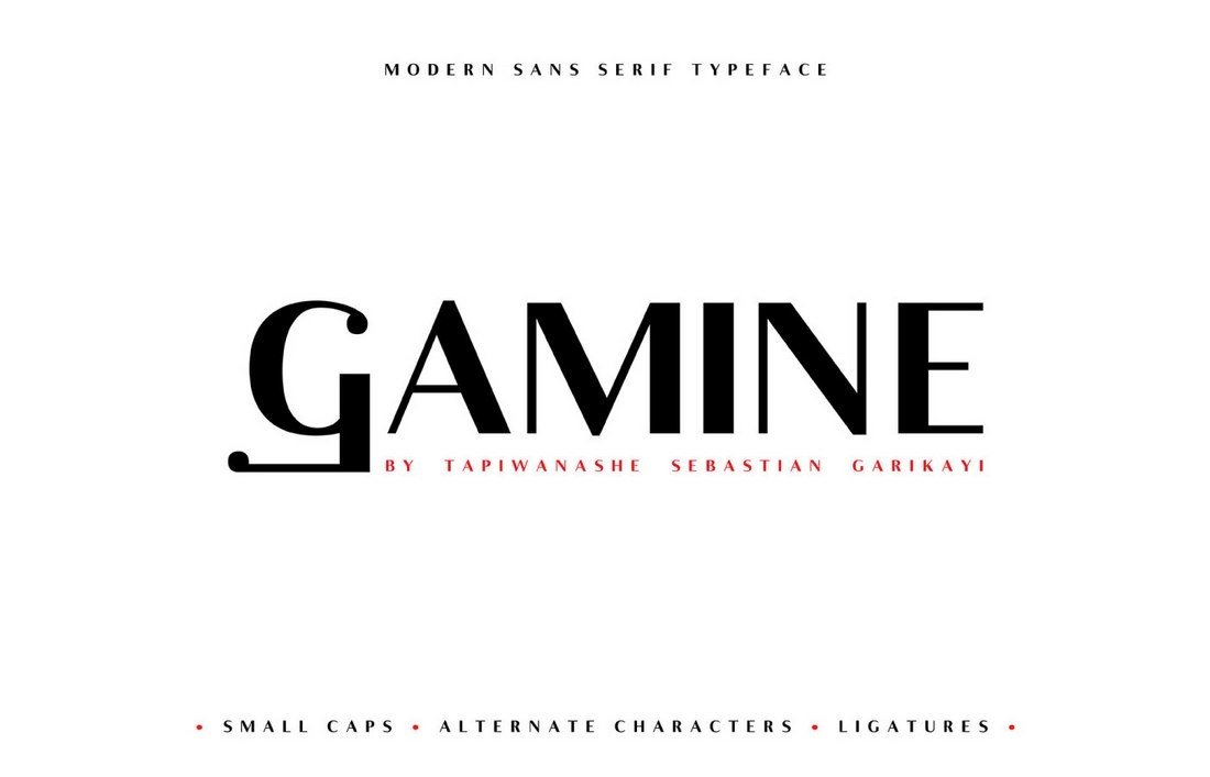 Gamine - Free Sans-Serif Business Font
