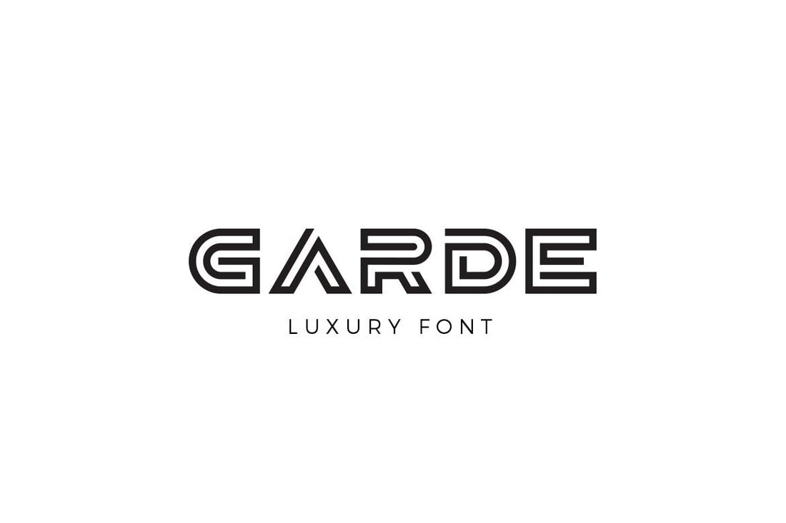 Garde - Luxury Logo Font