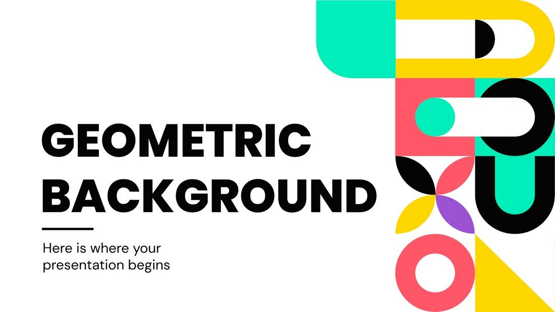 Geometric Background - Free Google Slides Theme