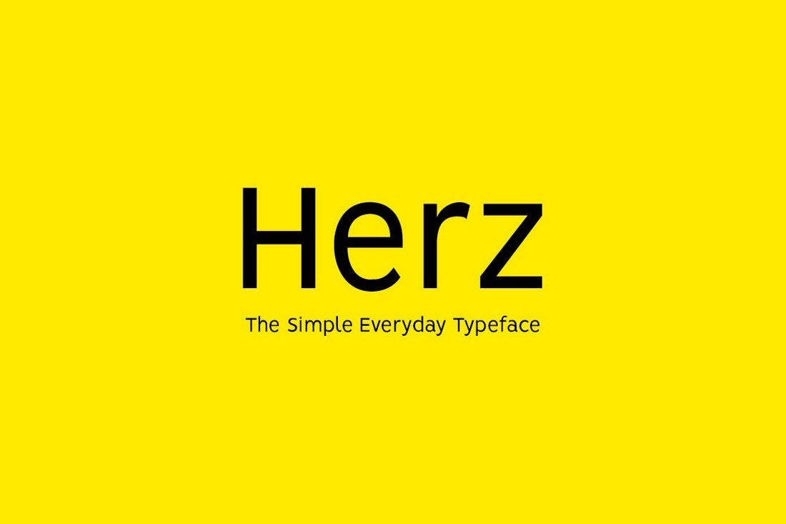HERZ - Simple Sans Serif Font