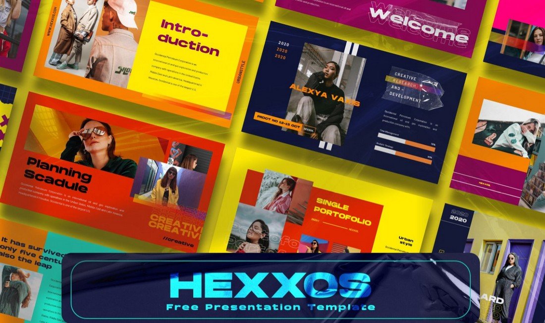 Hexxos - Free Modern PowerPoint Template