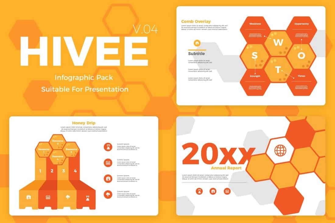 Hivee 4 - Creative Marketing Infographic Templates