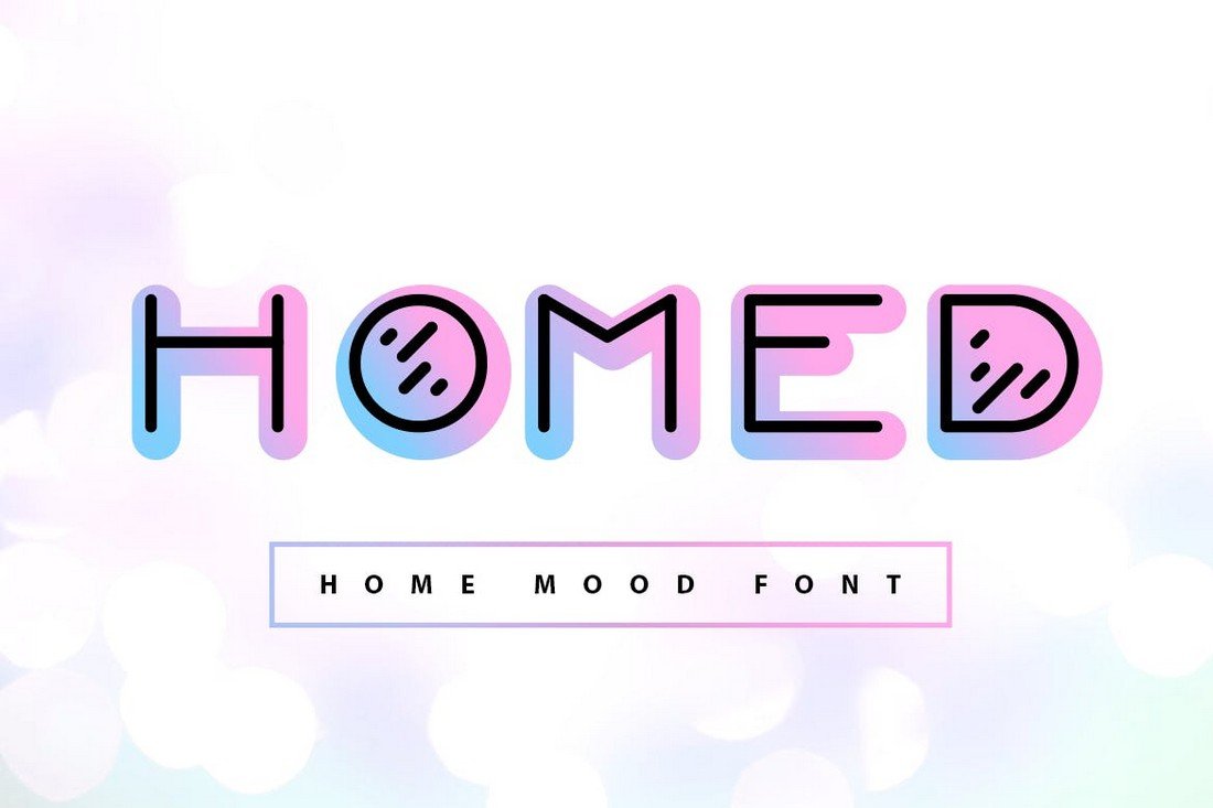 Homed - Moody Color Font