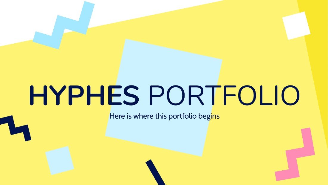 Hyphes - Free Modern PowerPoint Portfolio Template