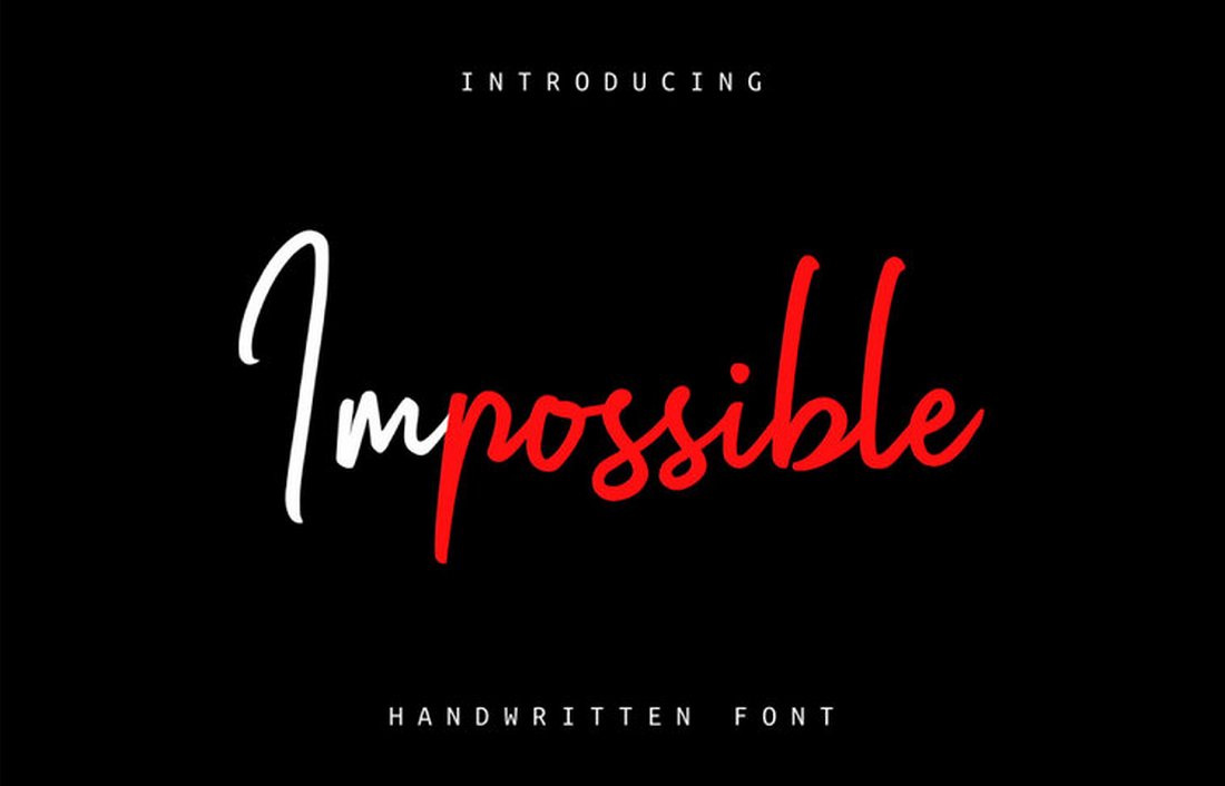 Impossible - Free Elegant Handwritten Font
