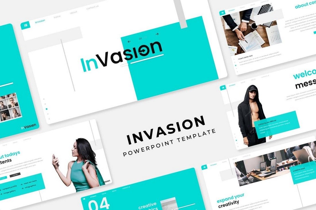 Invasion - Trendy PowerPoint Template
